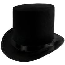 Top Hat Funny Party Chapéus de feltro vitoriano preto para homens