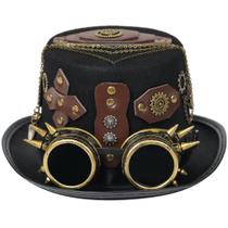 Top Hat Steampunk Rivet Belt Goth Glasses Anime Top Hat Steampunk Rivet Belt Goth Glasses Anime