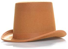 Top Hat UNDERWRAPS Brown para adultos com 12,5 cm de altura