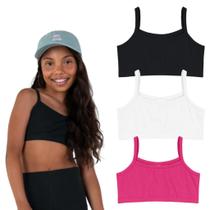 Top Infantil Juvenil Feminino Menina Em Cotton Brandili