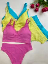 Top Jacquard com Bojo Removível sem Costura