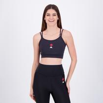 Top Kappa Vasco Supp Aimee Feminino Preto