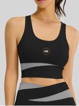 Top Liso para Academia Yoga Pilates 4 cores Bojo Removível Em Poliamida