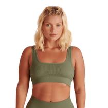 Top Lupo Canelado Basic Seamless - Verde