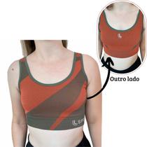 Top Lupo Double Dupla Face Esporte Corrida Sem Costura Vôlei Fitness Confortável Academia Feminino