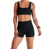 Top Lupo Seamless Basic Canelado Feminino - Preto