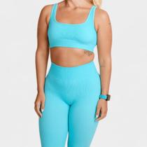 Top Lupo Seamless Basic Canelado Feminino - Verde Água Top Lupo Seamless Basic Canelado Feminino - Verde Água