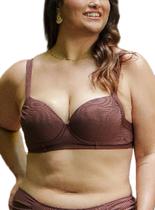 Top Meia Taça Arsiè 04B.163.5261 Feminino Plus Size Com Bojo Poliéster T. 46/54