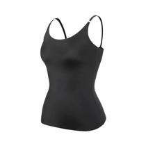 Top Modelador Sem Costura Nude Preto Para Controle De Barriga Feminino, Colete De Compressão Suave