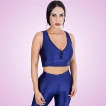 Top Nadador 3D com Bojo Azul Marinho