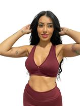 top nadador com bojo removível feminino fitness