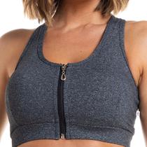 Top Nadador Com Zíper Frontal Microfitness Estilo Corpo