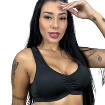 Top Nadador Fitness Academia Com Bojo Removível Liso Feminino Treino Sutiã Soutien