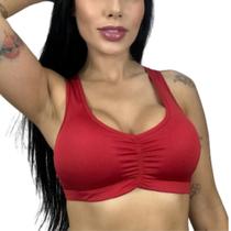 Top Nadador Fitness Academia Com Bojo Removível Liso Feminino Treino Sutiã Soutien