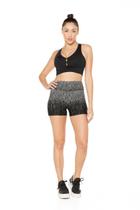 Top nadador poliamida Push Up Preto