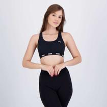 Top Nadador Puma com Bojo Removível Feminino Preto Top Nadador Puma com Bojo Removível Feminino Preto