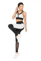 Top nadador Push Up Brilho branco Top nadador Push Up Brilho branco