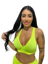 Top nadador sem bojo feminino TB moda fitness academia e ginástica