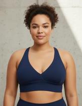 Top Nadador Sem Bojo Plus Size Feminino Fitness Academia Corrida Treino Malhar Alta Sustentação