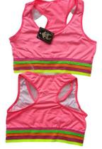 Top Neon feminino,microfibra com forro em algodão,costa nadador