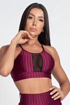 Top New Ziggy 3D Bordô com Renda Top New Ziggy 3D Bordô com Renda