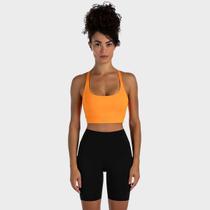 Top Olympikus Corre Médio Impacto Feminino Laranja Top Olympikus Corre Médio Impacto Feminino Laranja