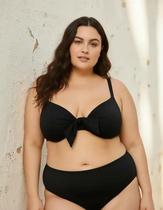 Top Plus Size Bojo Reforçado Sustentação Alça Ajustável Push Up Biquíni Praia Piscina Verão
