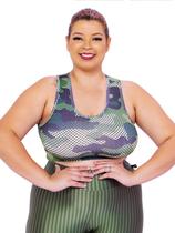 Top Plus Size Essencial Estampado Costa Nadador Conforto dia a dia Top Plus Size Essencial Estampado Costa Nadador Conforto dia a dia