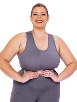 Top Plus Size Essencial Fitness Nadador Super Confortável Fitness