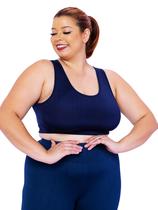 Top Plus Size Essencial Fitness Nadador Super Confortável Fitness