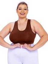 Top Plus Size Essencial Fitness Nadador Super Confortável Fitness
