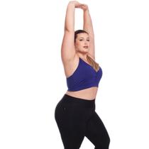 Top Plus Size Fitness Feminino Sem Bojo Academia Decote Top Plus Size Fitness Feminino Sem Bojo Academia Decote