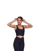 Top Poliamida Spandex bojo removível P M G GG PINA
