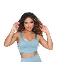 Top Poliamida Spandex bojo removível P M G GG PINA