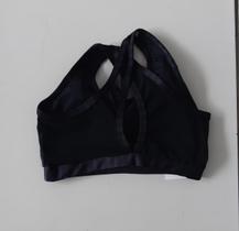 Top Preto Lycra/Sirre com Bojo