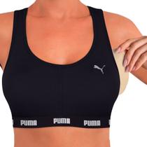 Top Puma C/ Bojo Removível Feminino Alta Sustentação Academia Fitness Nadador Com Sustentação Top Puma C/ Bojo Removível Feminino Alta Sustentação Academia Fitness Nadador Com Sustentação