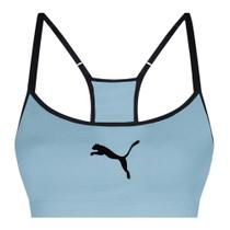 Top Puma Com Bojo Regulador Sem Costura Feminino - Azul EG Top Puma Com Bojo Regulador Sem Costura Feminino - Azul EG