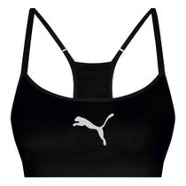 Top Puma Com Bojo Regulador Sem Costura Feminino - Preto G