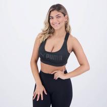 Top Puma Mid Feminino Preto Top Puma Mid Feminino Preto