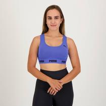 Top Puma Sem Costura Azul