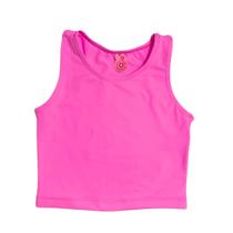 Top Regata Infantil - Rosa Liso Neon Top Regata Infantil - Rosa Liso Neon