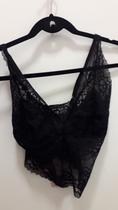 Top renda displicent feminino
