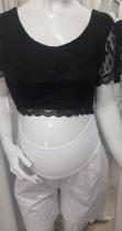 TOP Renda Gestante PRETO TOP Renda Gestante PRETO