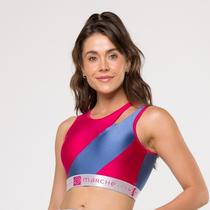 Top Rosa Enjoy Metalic com Fenda Azul Blue Boy Metalic no Ombro Top Rosa Enjoy Metalic com Fenda Azul Blue Boy Metalic no Ombro