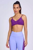 Top roxo hyper costas decotadas alto giro Top roxo hyper costas decotadas alto giro