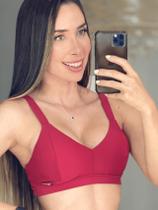 Top Run Fitness Vermelho Bordô