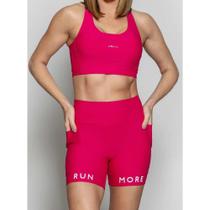 Top Run More Alta Sustentacao - feminino - rosa