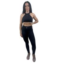 Top Safira Academia Poliamida Feitiço Fitness