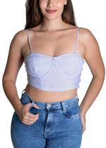 Top Sawary Listrado - 277095 Azul Top Sawary Listrado - 277095 Azul