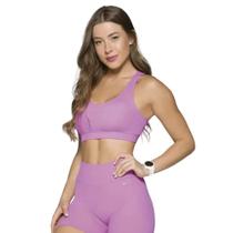 Top Selene Canelado sem costura - 20916.001 - Rosa azaleia